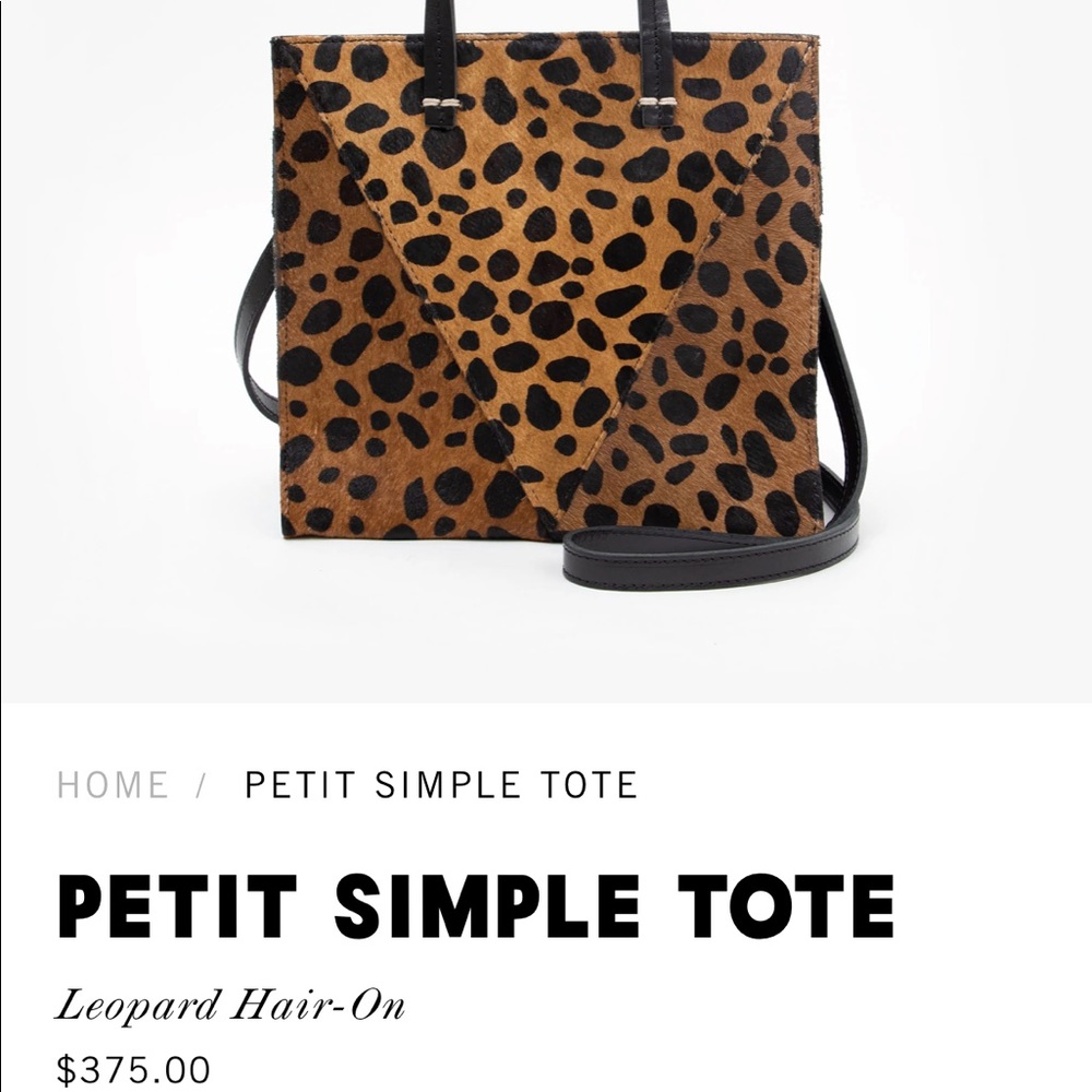 Clare V Simple Tote Leopard - Picture 2 of 8